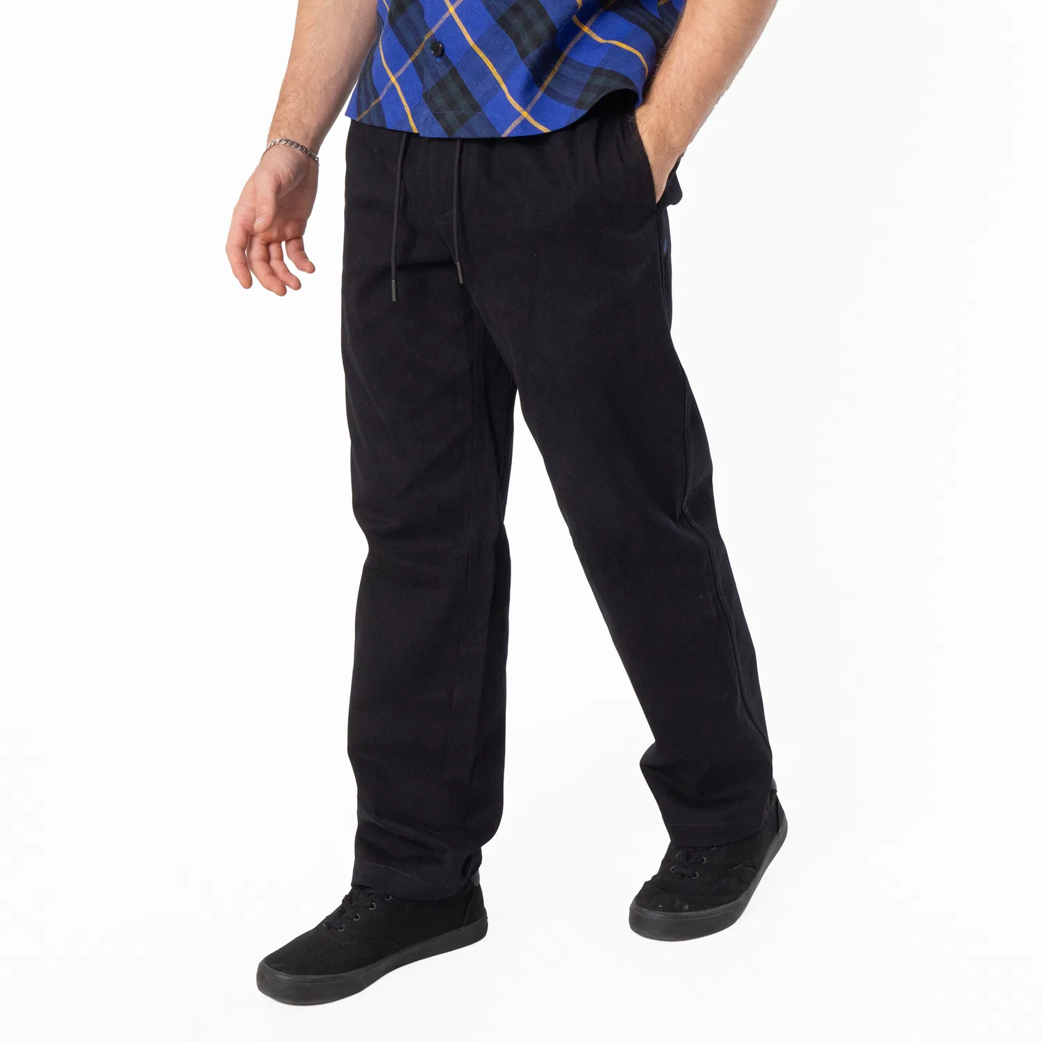 Брюки хлопковые с принтом Equestrian Knight Cotton Trousers Burberry, Black — фото 4