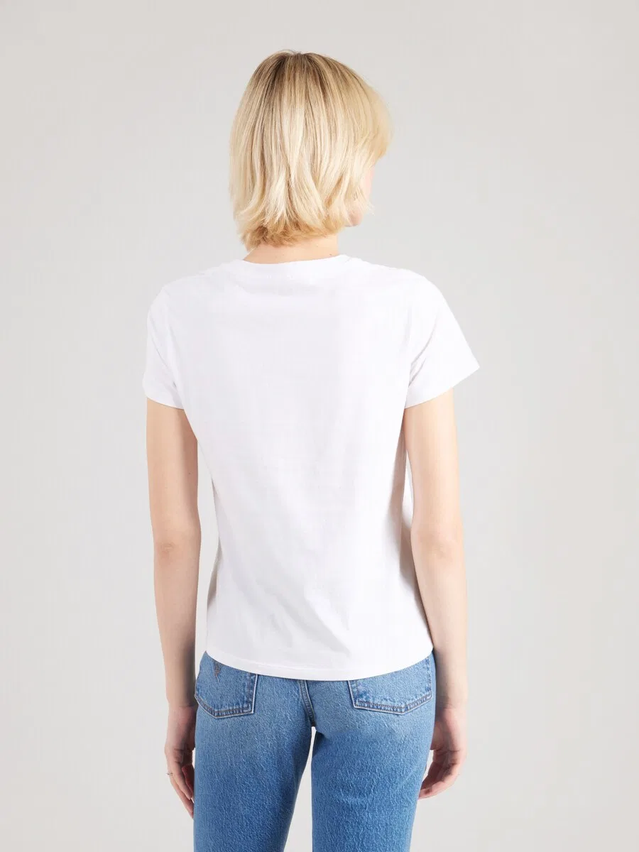 Футболка LEVI'S "Perfect" белого цвета — фото 4