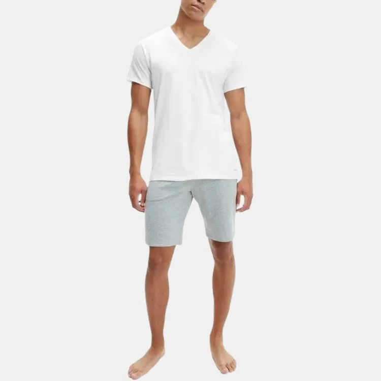 Мужская футболка с V-образным вырезом Calvin Klein, White — фото 4