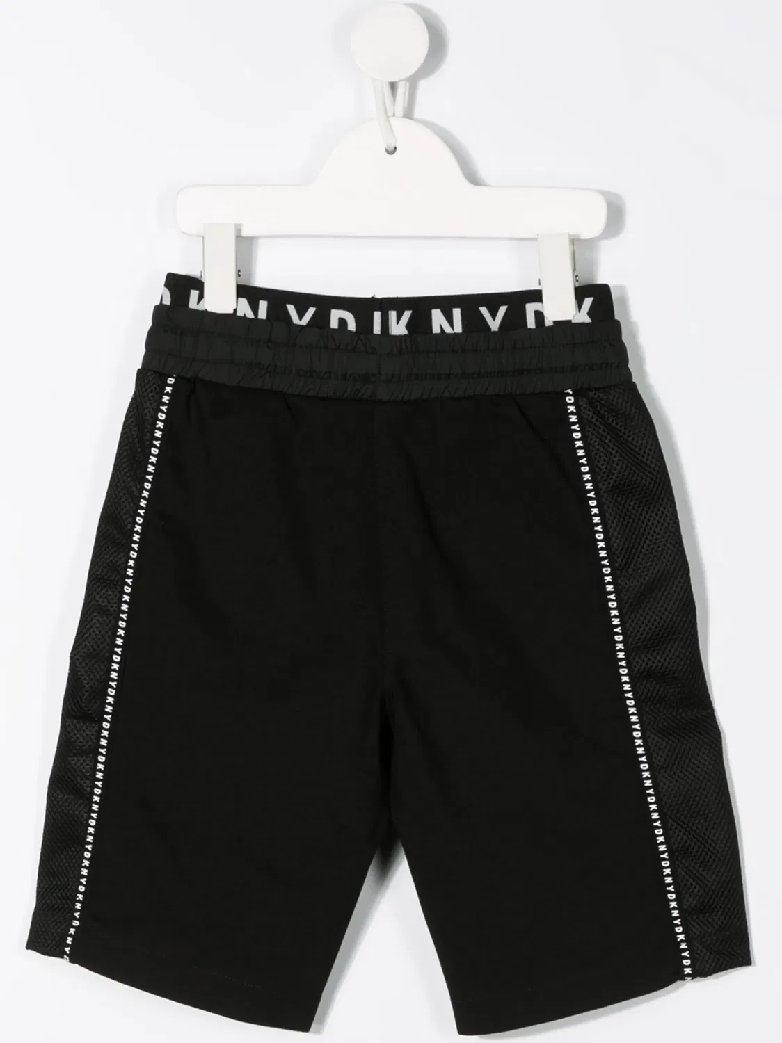 Шорты с кулиской и логотипом Dkny Kids, черный — фото 2