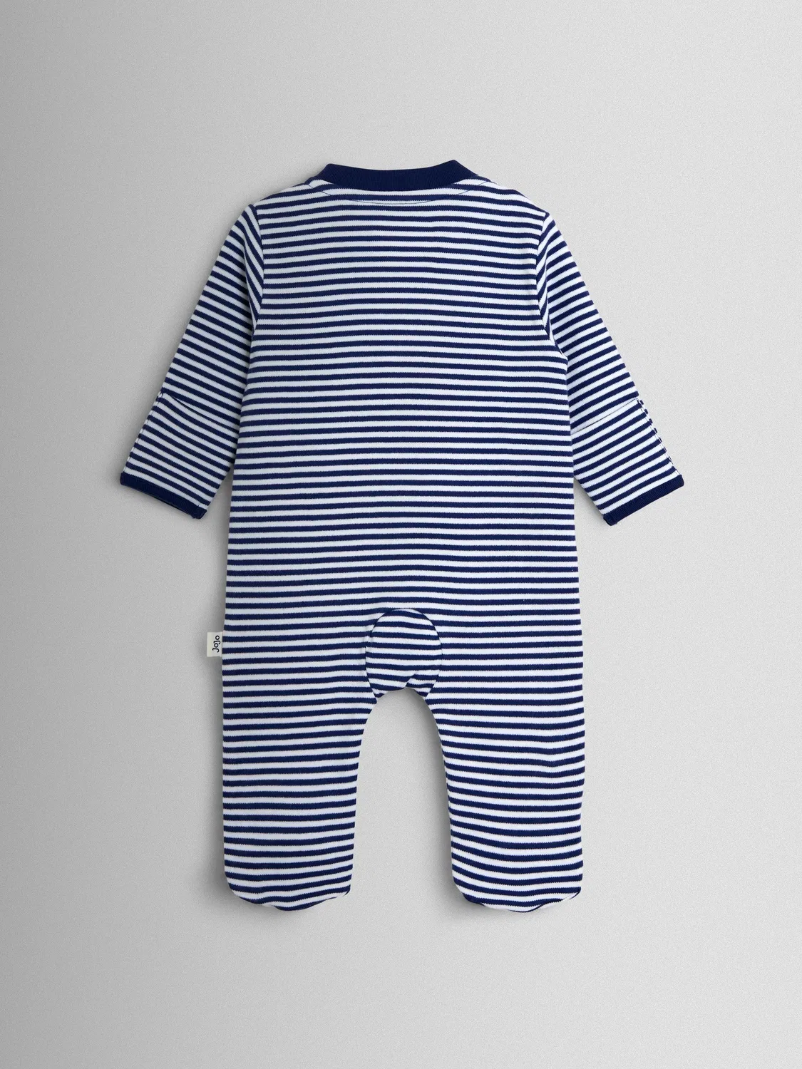 Комбинезон с ножками, полосатый, с аппликацией солдатика Jojo Maman Bébé, Navy Stripe Soldier — фото 2