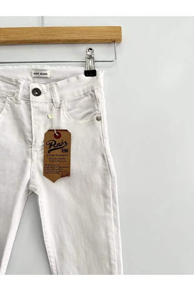 Детские брюки для девочек с обычной посадкой Rois Kids, White — фото 2