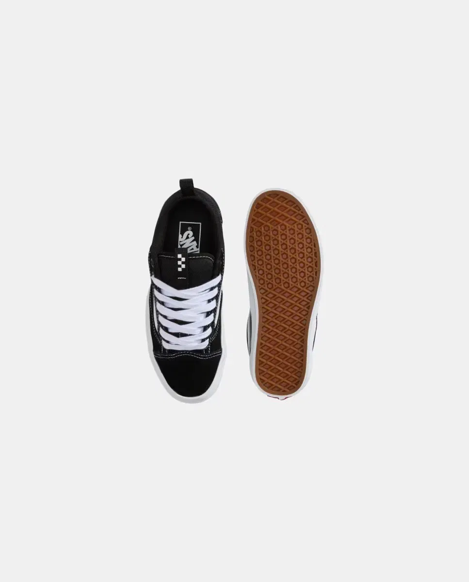 Детские кеды для мальчиков с замшей и канвасом Old Skool Vans, Negro — фото 3