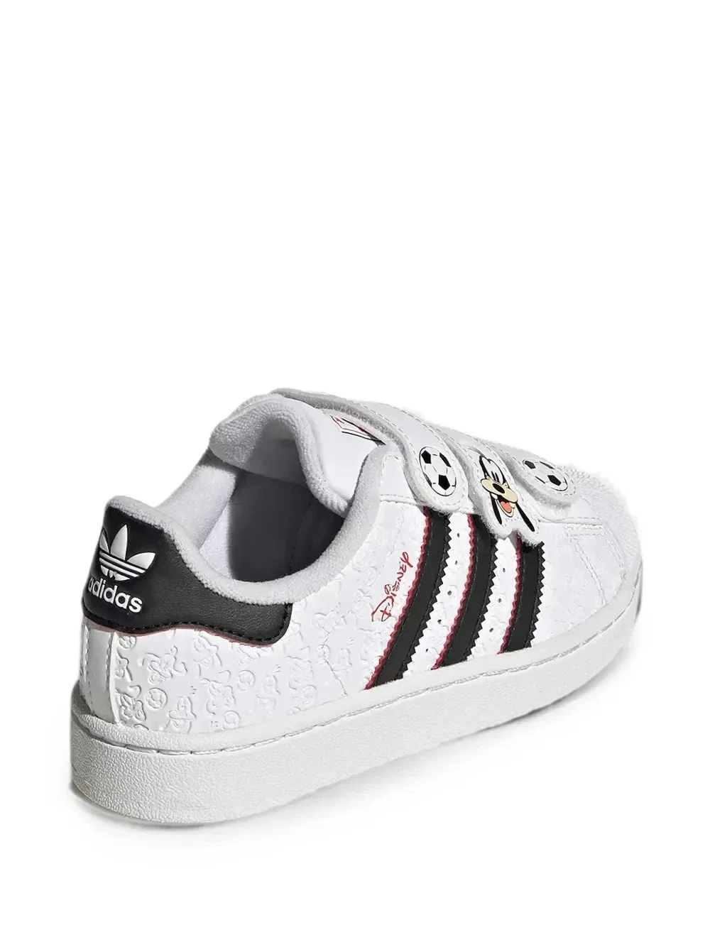 Кроссовки adidas Kids X Disney Superstar с низким верхом и круглым носком, белый — фото 3