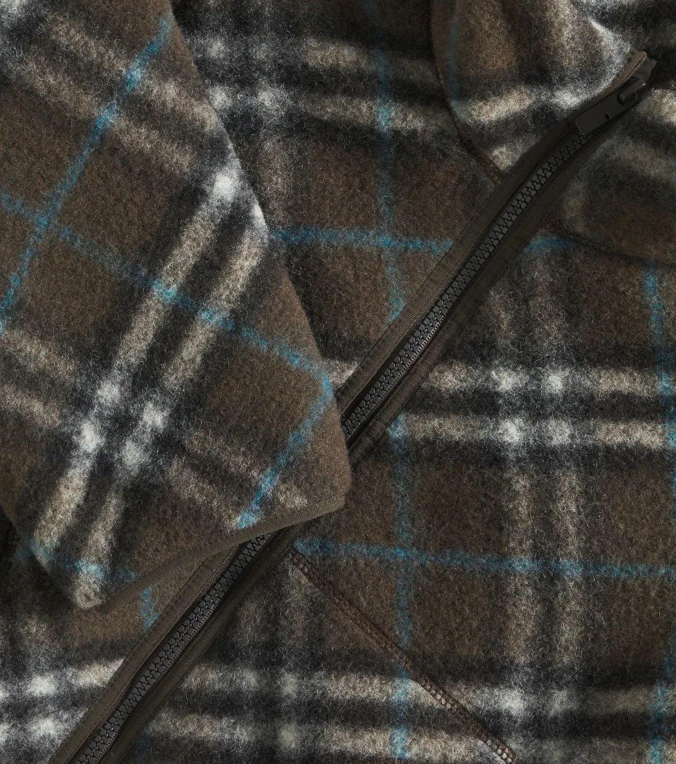 Легкая куртка в клетку Burberry Kids, коричневый — фото 3