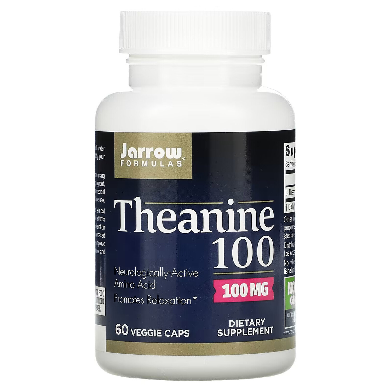 

Jarrow Formulas, теанин 100, 100 мг, 60 вегетарианских капсул