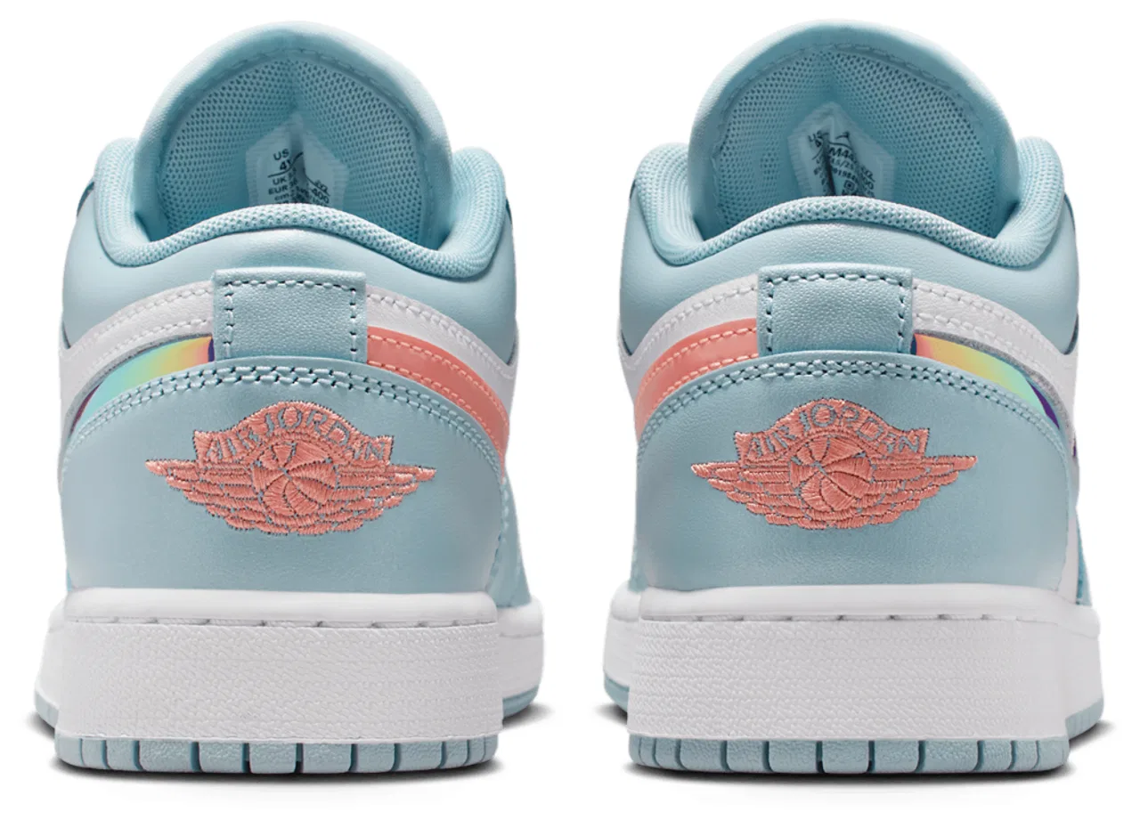 Кроссовки для девочек Air 1 Low SE Jordan, цвет Ocean Bliss/White/Atomic Pink — фото 3