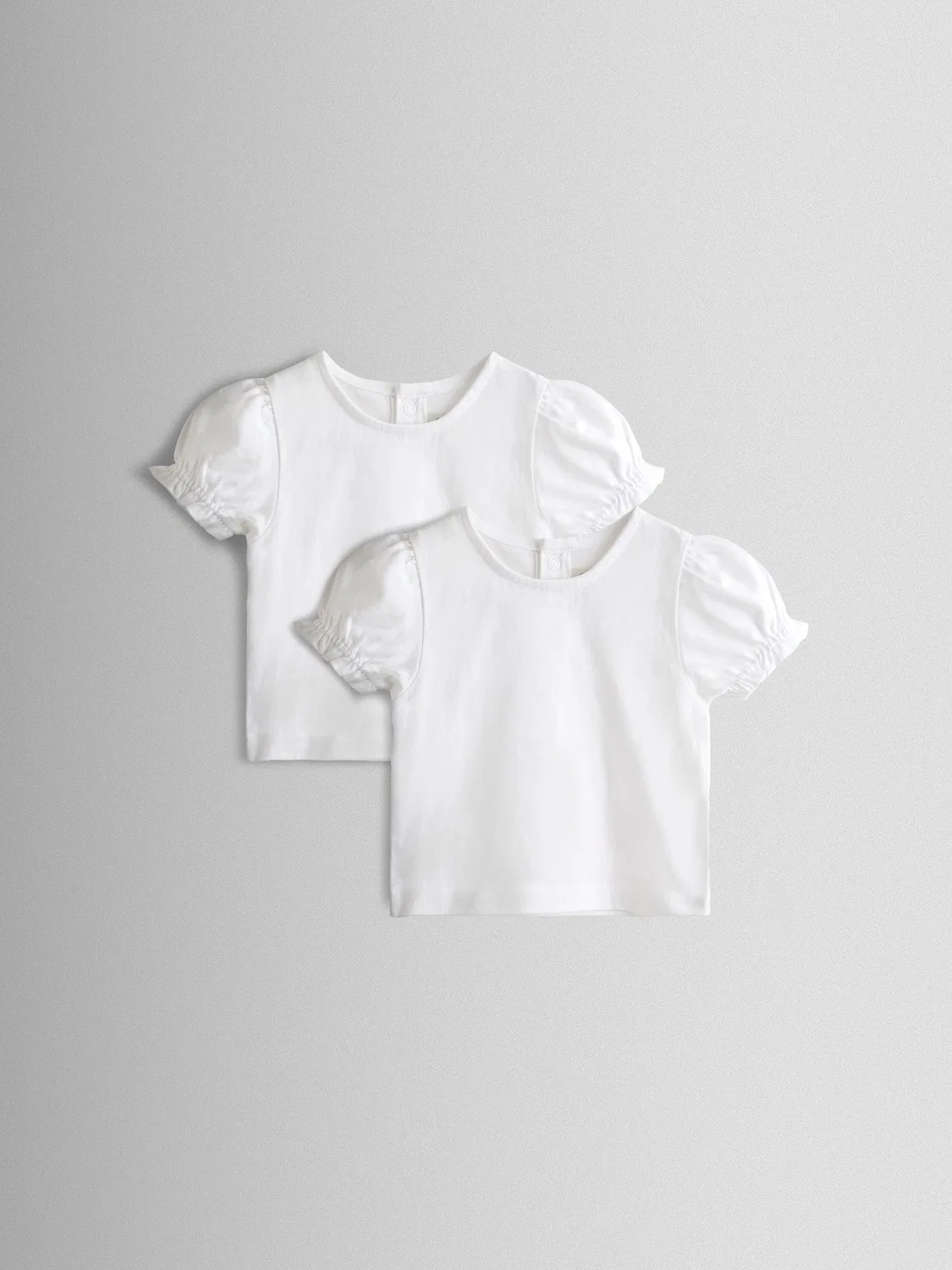 Футболка детская, набор 2 шт, Pretty T-Shirts Jojo Maman Bébé, белый