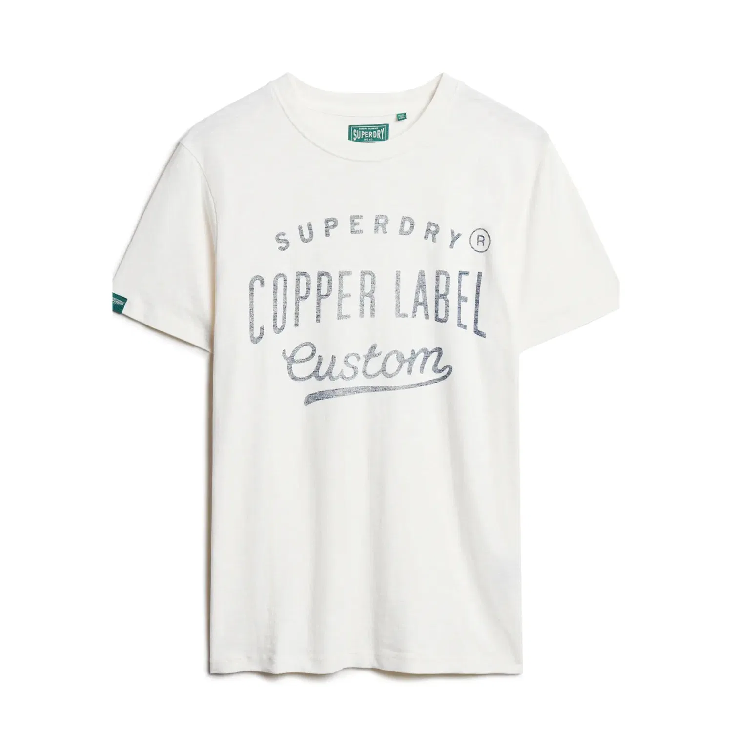 Мужская футболка с принтом Copper Label Workwear Superdry, Weiss