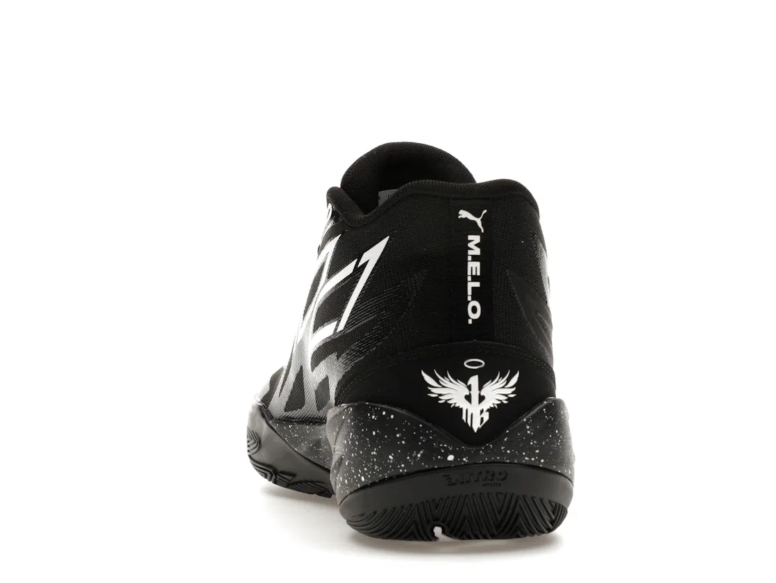 Детские кроссовки для баскетбола с технологичным верхом Puma LaMelo Ball MB.02, Black/White/Oreo — фото 4