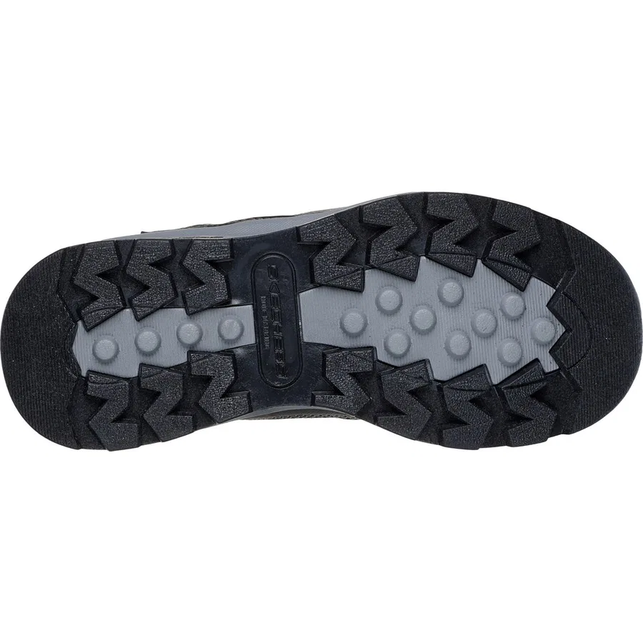 Ботинки детские с подсветкой Storm Blazer Glow Roam Skechers, Бежево-черный — фото 4