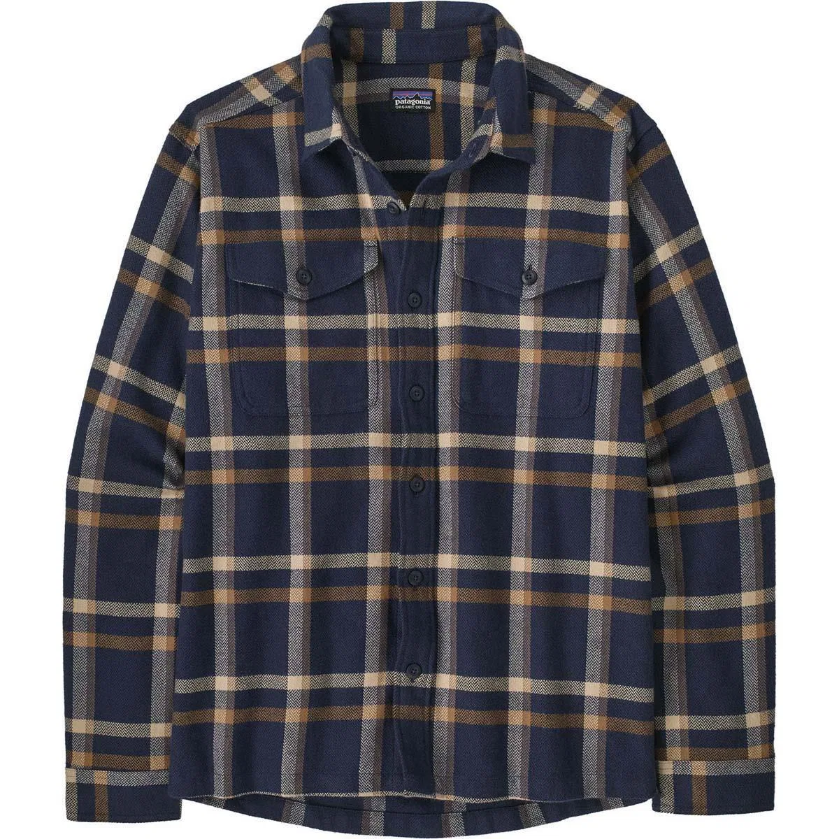 Фланелевая рубашка из органического хлопка Fjord Flannel Patagonia, Crossing/New Navy — фото 4
