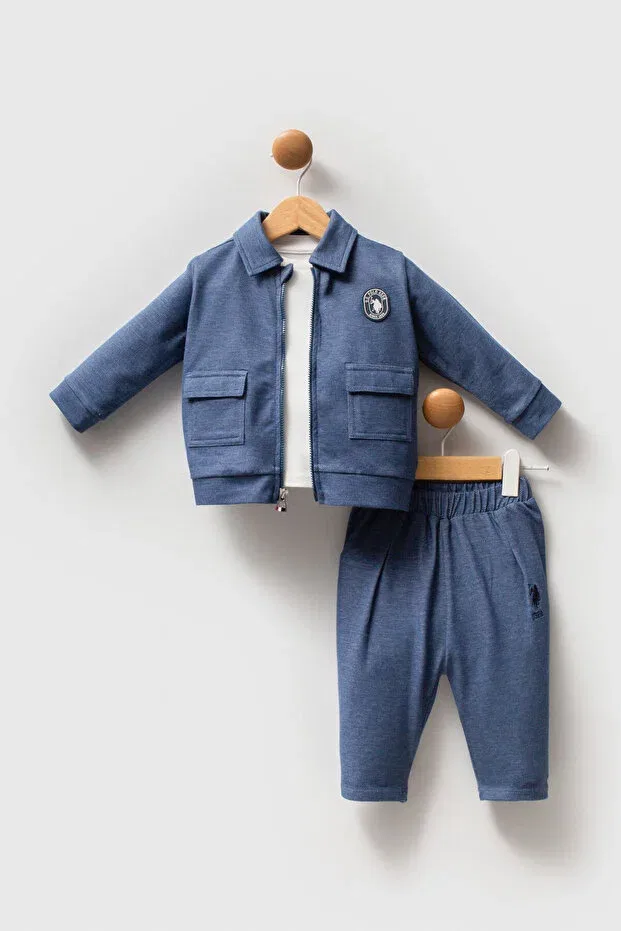 Детский комплект для мальчиков хлопковый U.S. Polo Assn., Blue