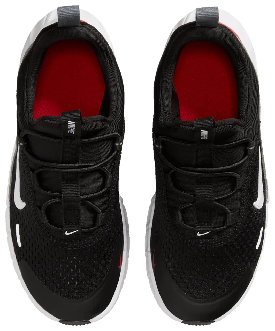 Детские кроссовки для мальчиков с гибкой подошвой Nike Free Ride, Nike, Black/Cool Grey/White — фото 4