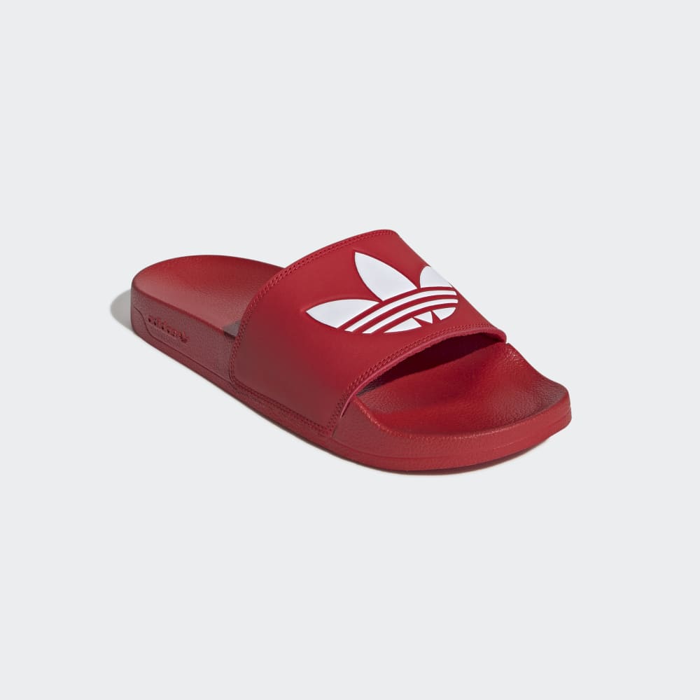 Шлепанцы Adidas Adilette Lite Slides, цвет Scarlet/Cloud White/Scarlet — фото 4
