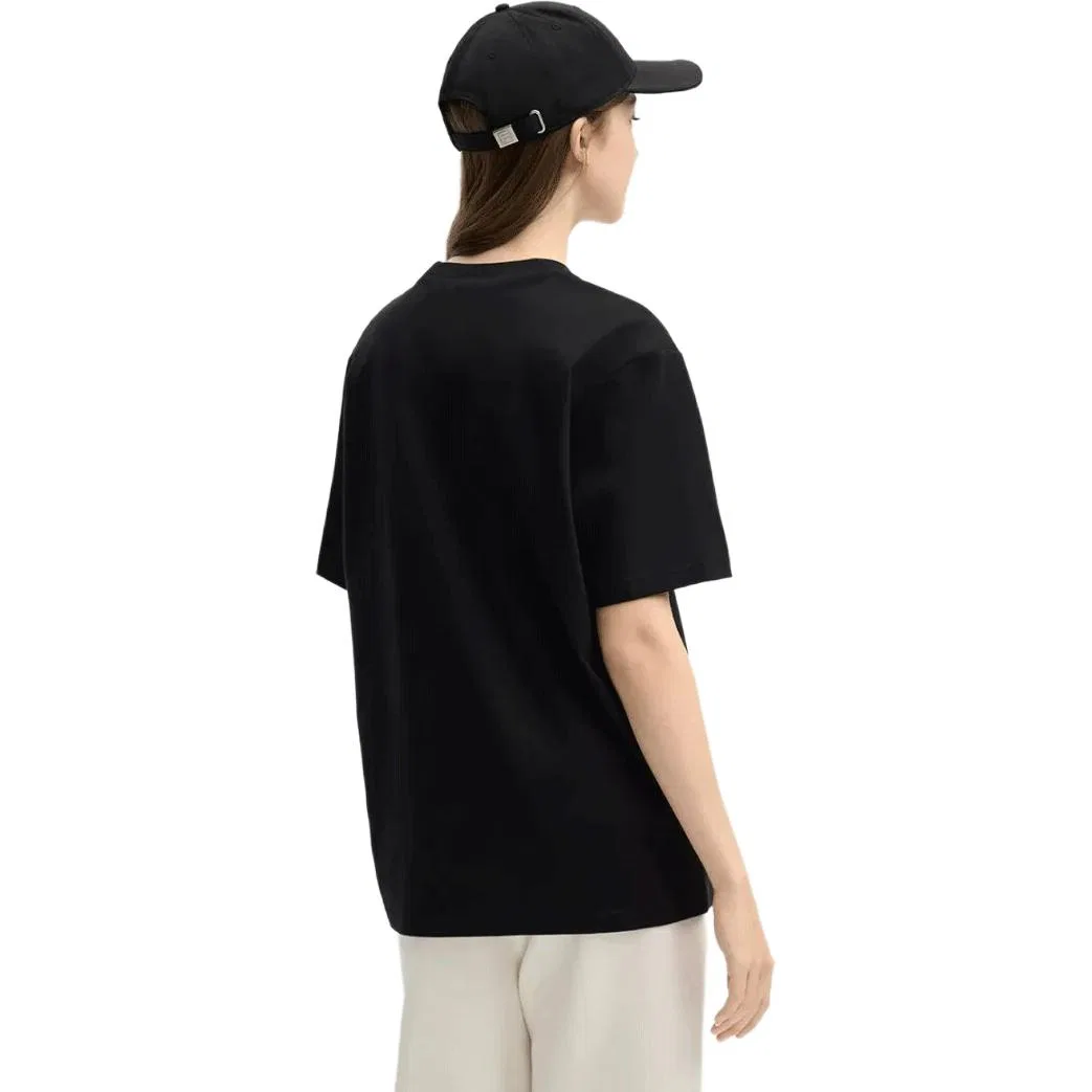 Детская футболка с круглым вырезом, прямого кроя, FILA, Black — фото 4