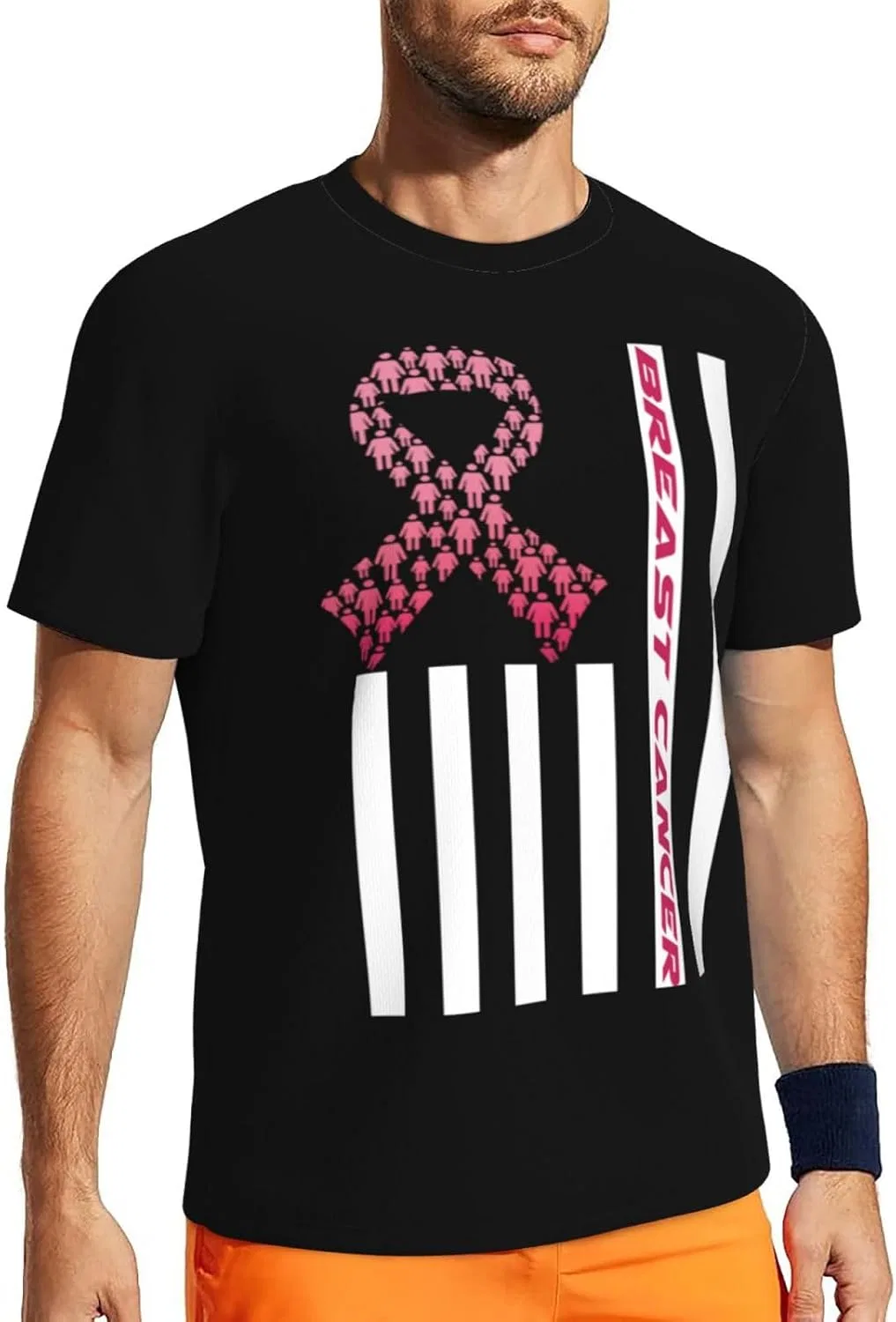 Мужская быстросохнущая футболка Generic, Breast Cancer Awareness1 — фото 3