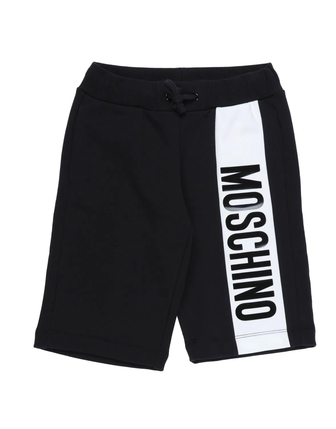 Детские шорты для мальчиков с принтом Moschino Teen, черный