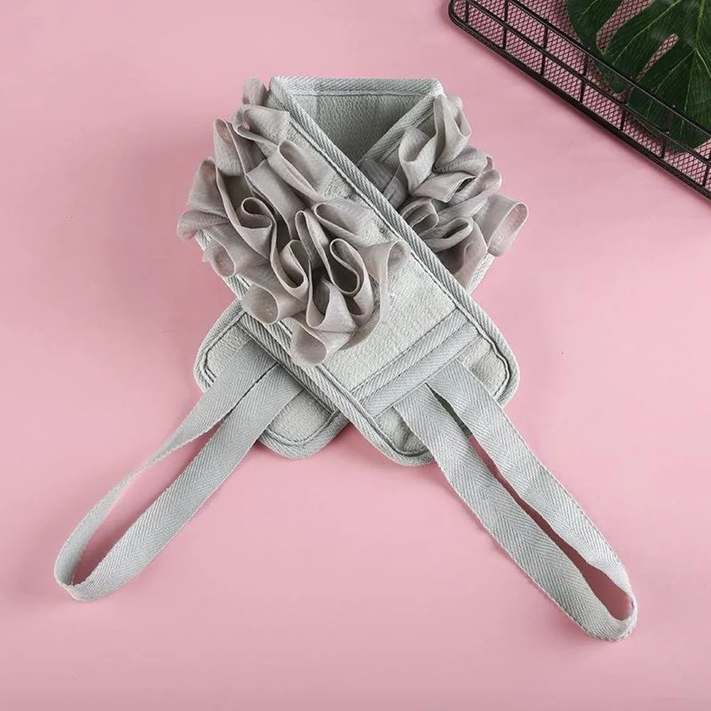 Эксфолиирующая мочалка на длинной ручке, Viscose Sponge Mesh, Lightgrey Sumsoctober — фото 2