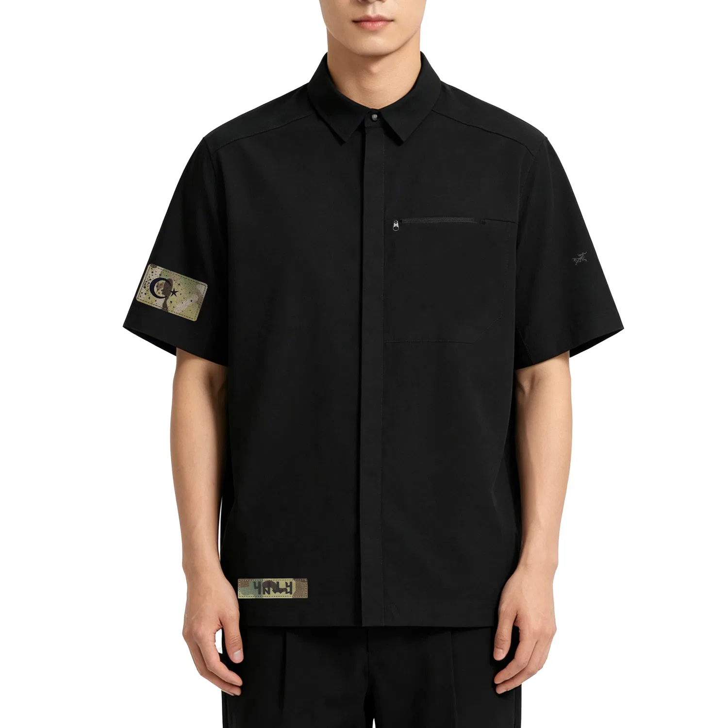 Мужская рубашка с воротником Arcteryx SKYLINE Shirt, Black — фото 4