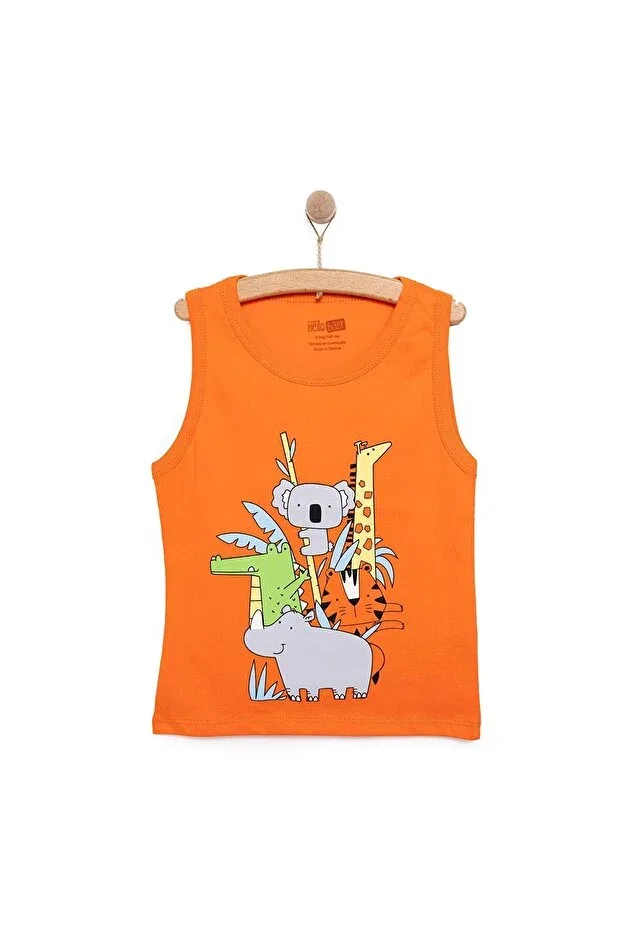 Детская футболка для мальчиков с принтом Hellobaby Ebebek Hello Baby, Orange
