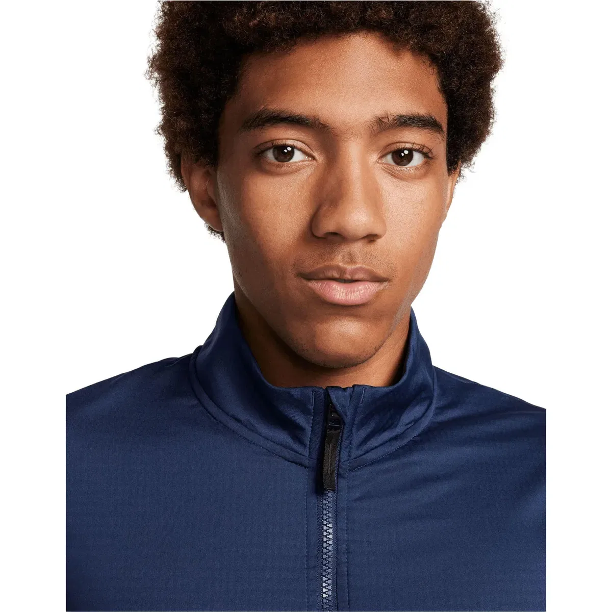 Мужская футболка с полузастежкой Dri-Fit Nike, Navy — фото 3
