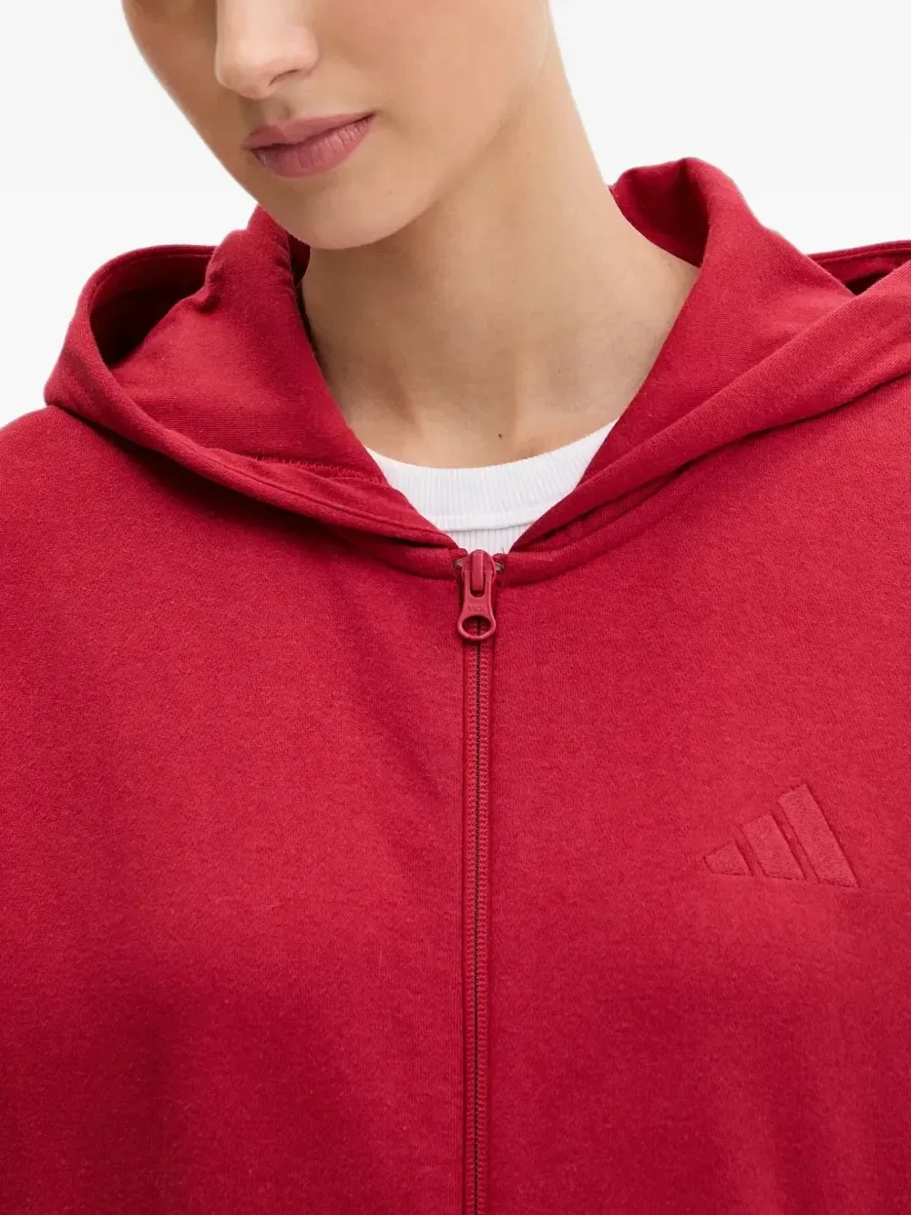 Спортивный костюм с логотипом Adidas, красный — фото 4