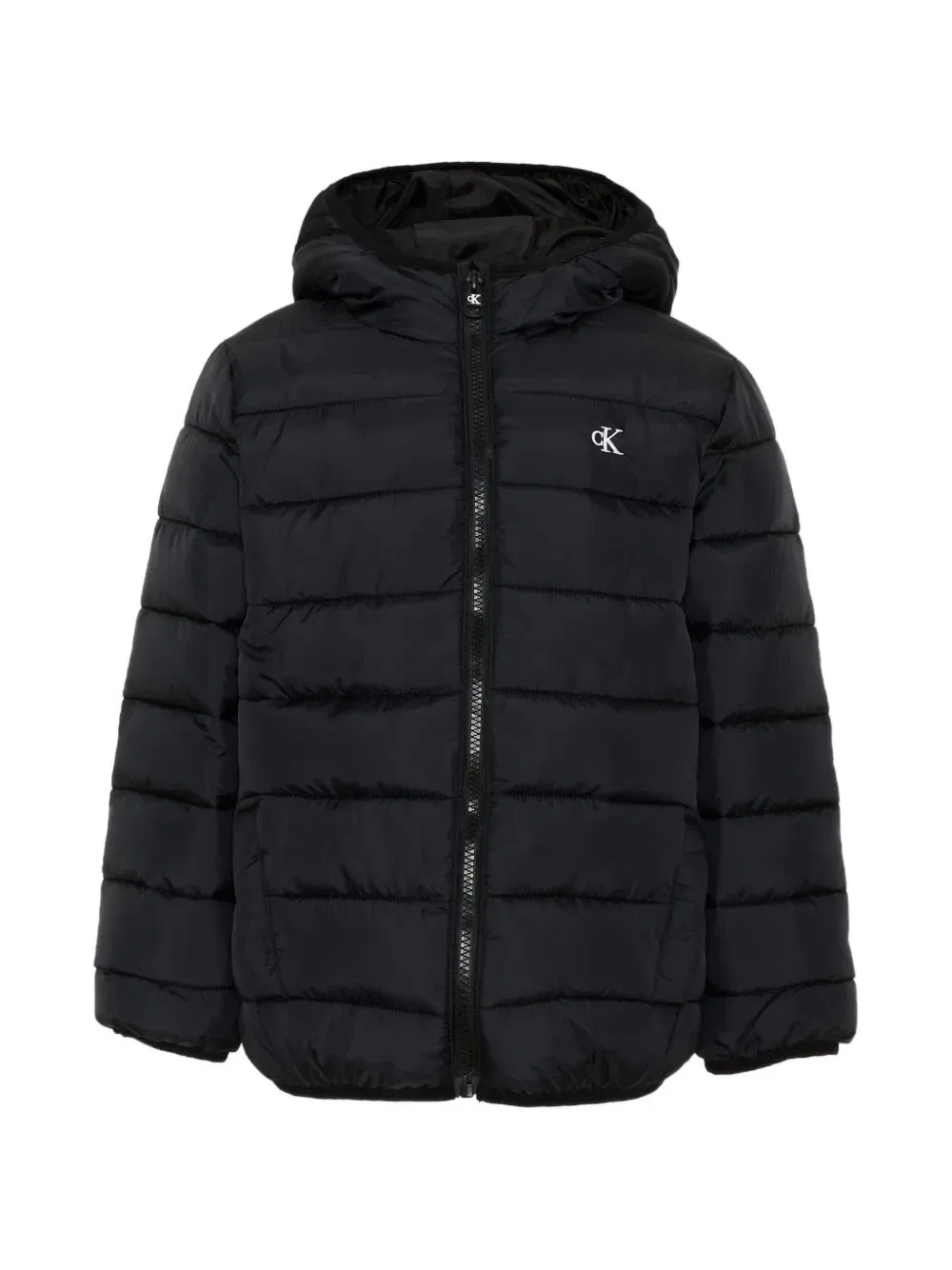 Мягкая куртка с логотипом Calvin Klein Kids, черный