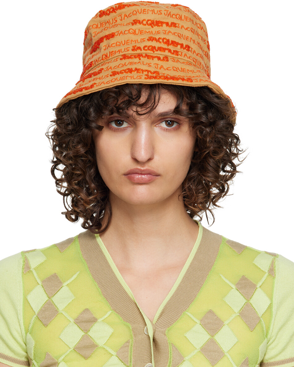 

Бежевая панама Le Raphia 'Le Bob Bordado' Jacquemus