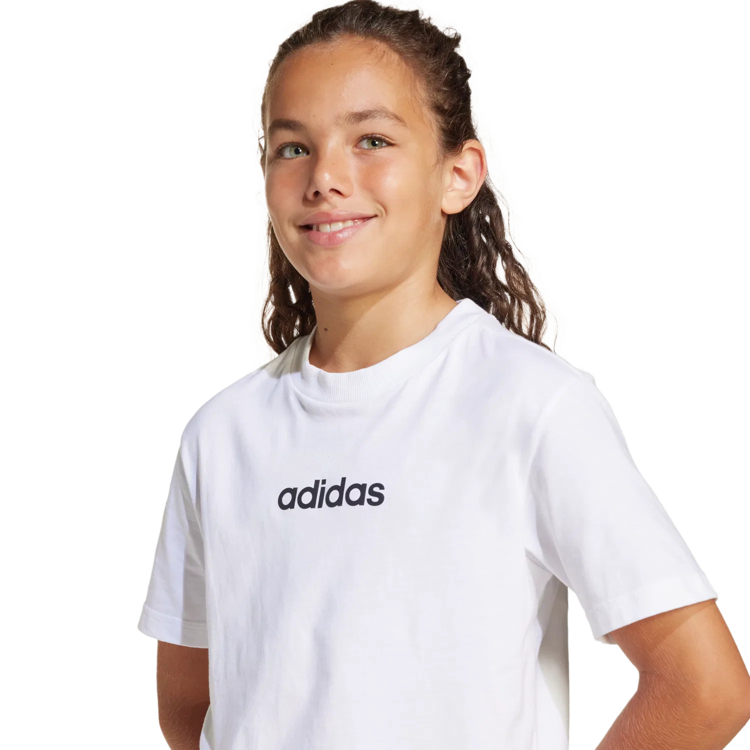 Детская футболка с коротким рукавом Adidas, белый — фото 4