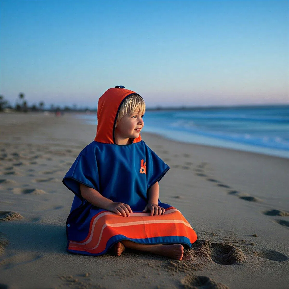 Детский пончо для переодевания Kiddo Poncho Surf Mdns, Grun — фото 2