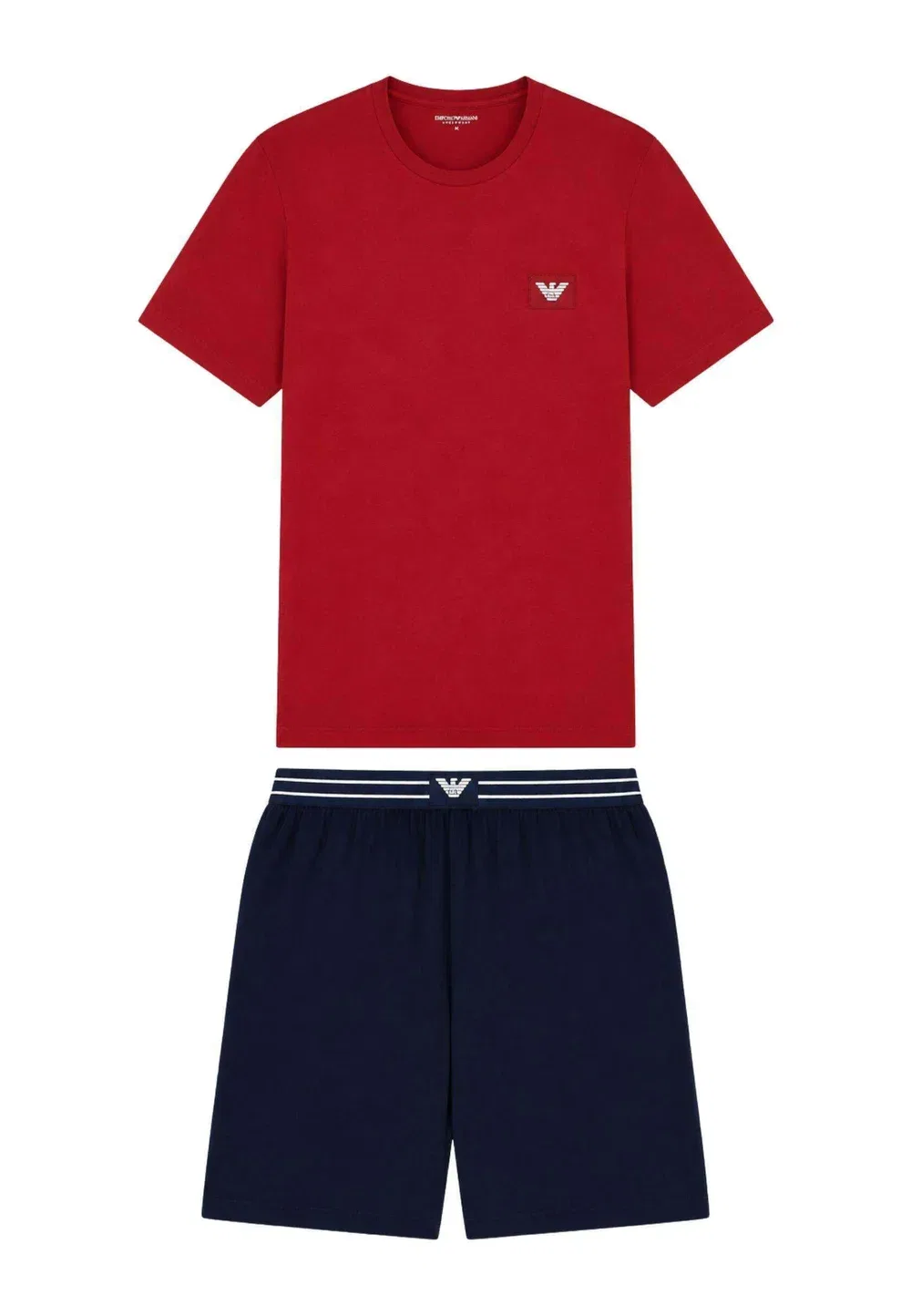 Пижамный комплект Pigiama uomo set - пижамный комплект Emporio Armani, Rosso Blu — фото 3
