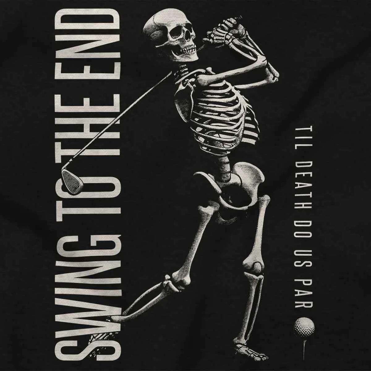 Детское боди-комбинезон с принтом Swing to the End Skeleton Golf Brisco Brands, Black