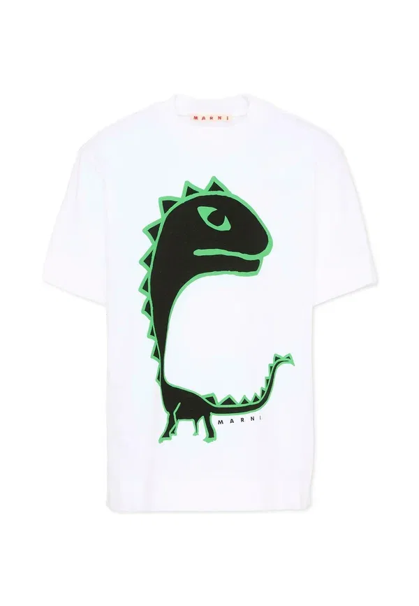 Футболка с принтом Print T-shirt Marni белый