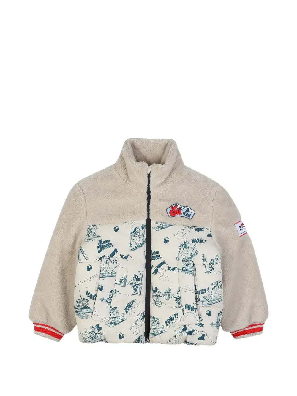 Куртка с флисовыми вставками из коллаборации с Disney Marc Jacobs Kids, бежевый