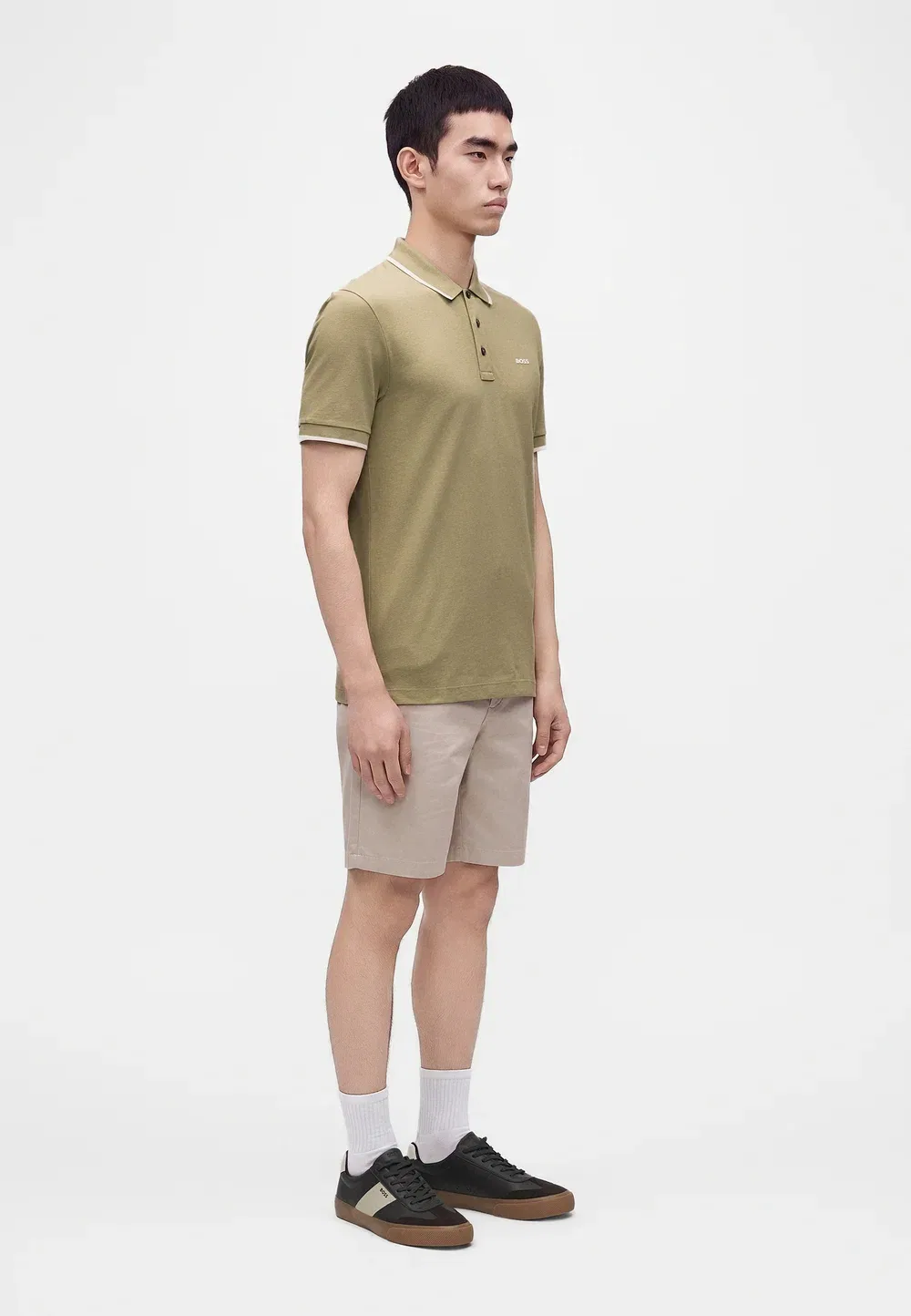 Parlay - рубашка поло Boss, Dark Beige — фото 4