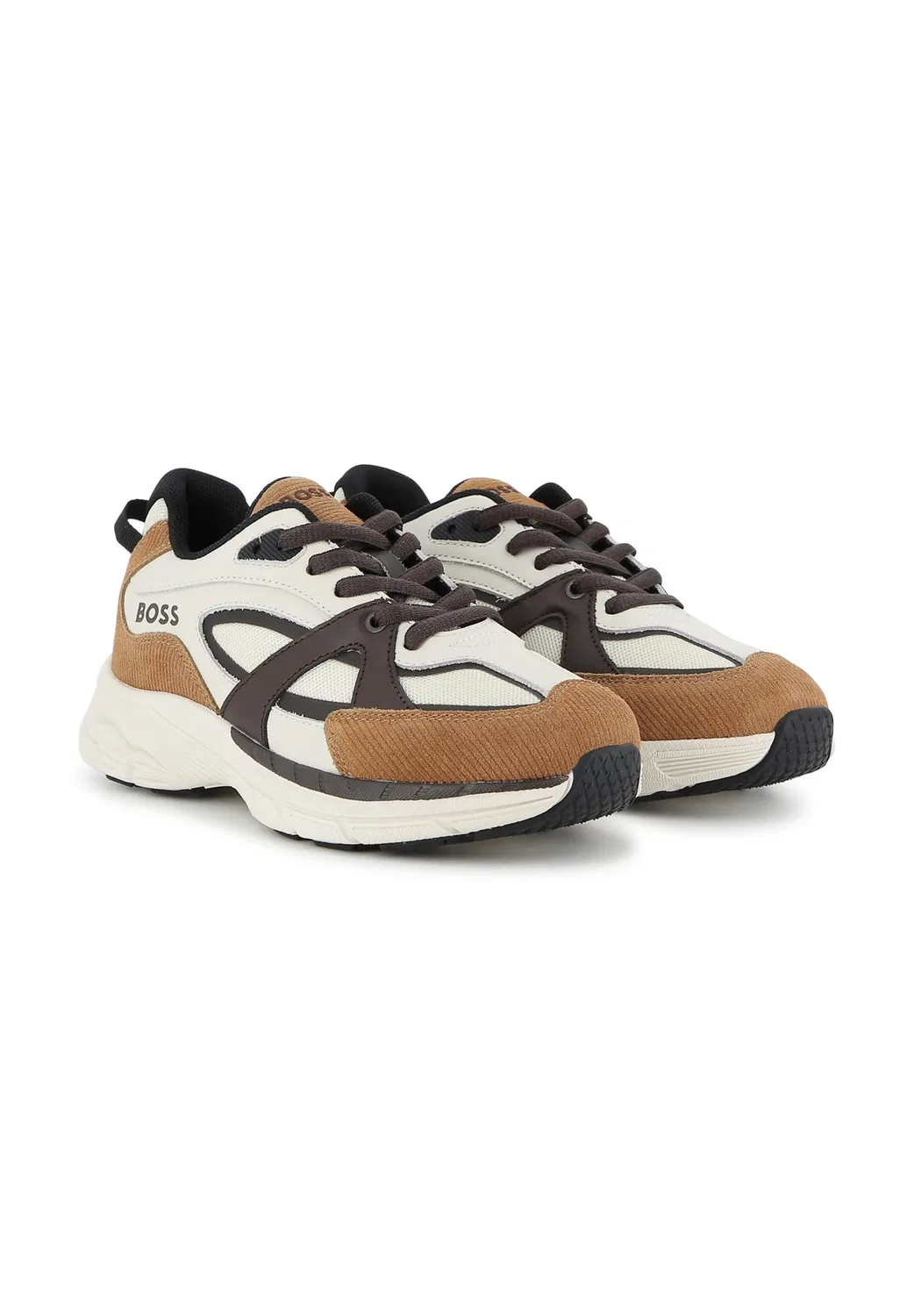 Тренеры для детей и подростков - тренеры Boss Kidswear, Brown — фото 2
