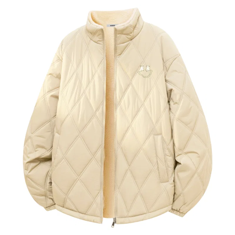 Детская пуховая куртка с принтом B Smile Wreath Chest Logo MINISO, Khaki