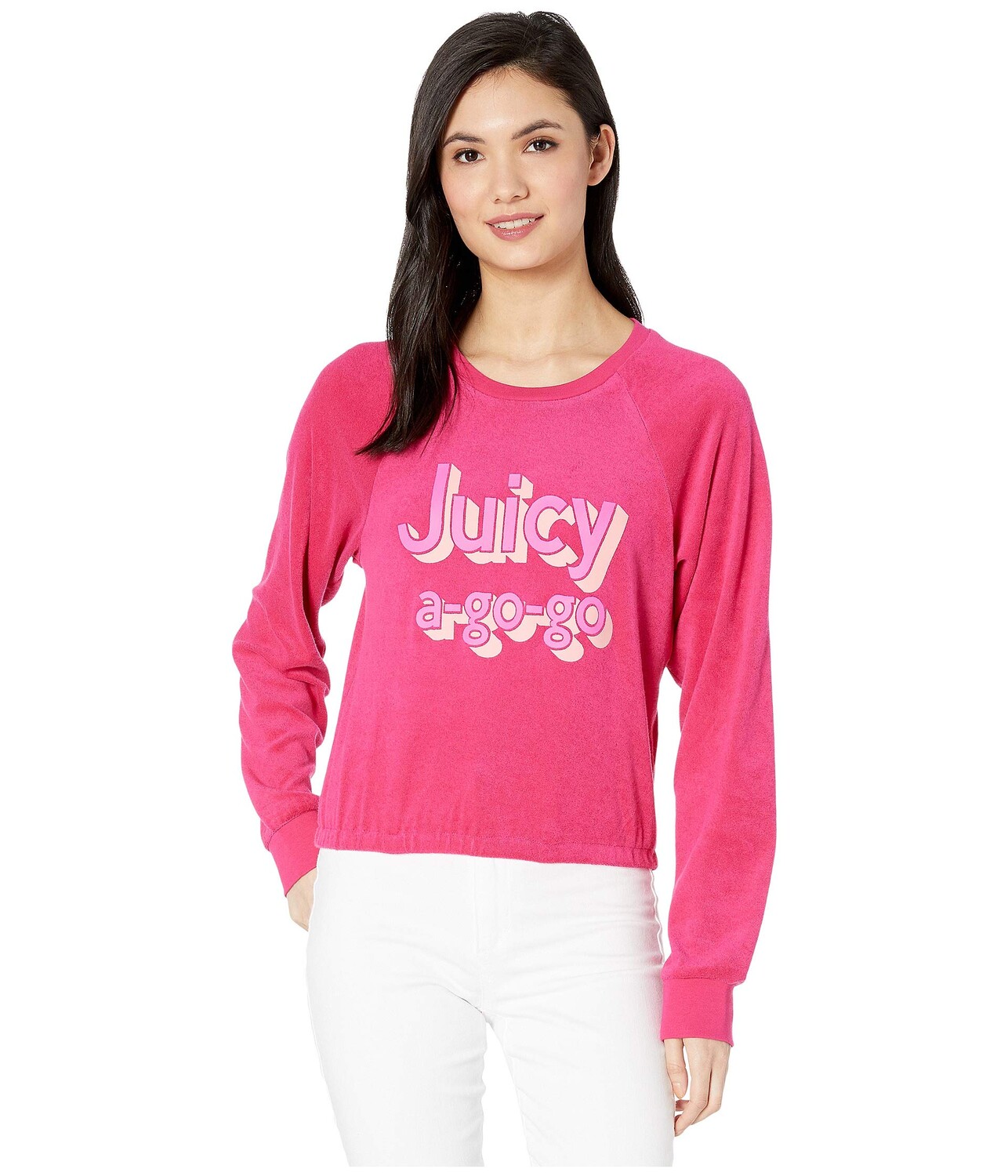 

Пуловер Juicy Couture, Juicy A Gogo Microterry Logo Pullover, Розовый, Пуловер Juicy Couture, Juicy A Gogo Microterry Logo Pullover