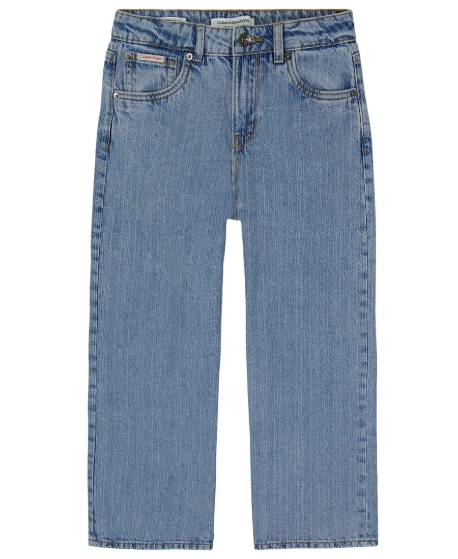 Джинсы с широкой штаниной Calvin Klein, Storm Wash
