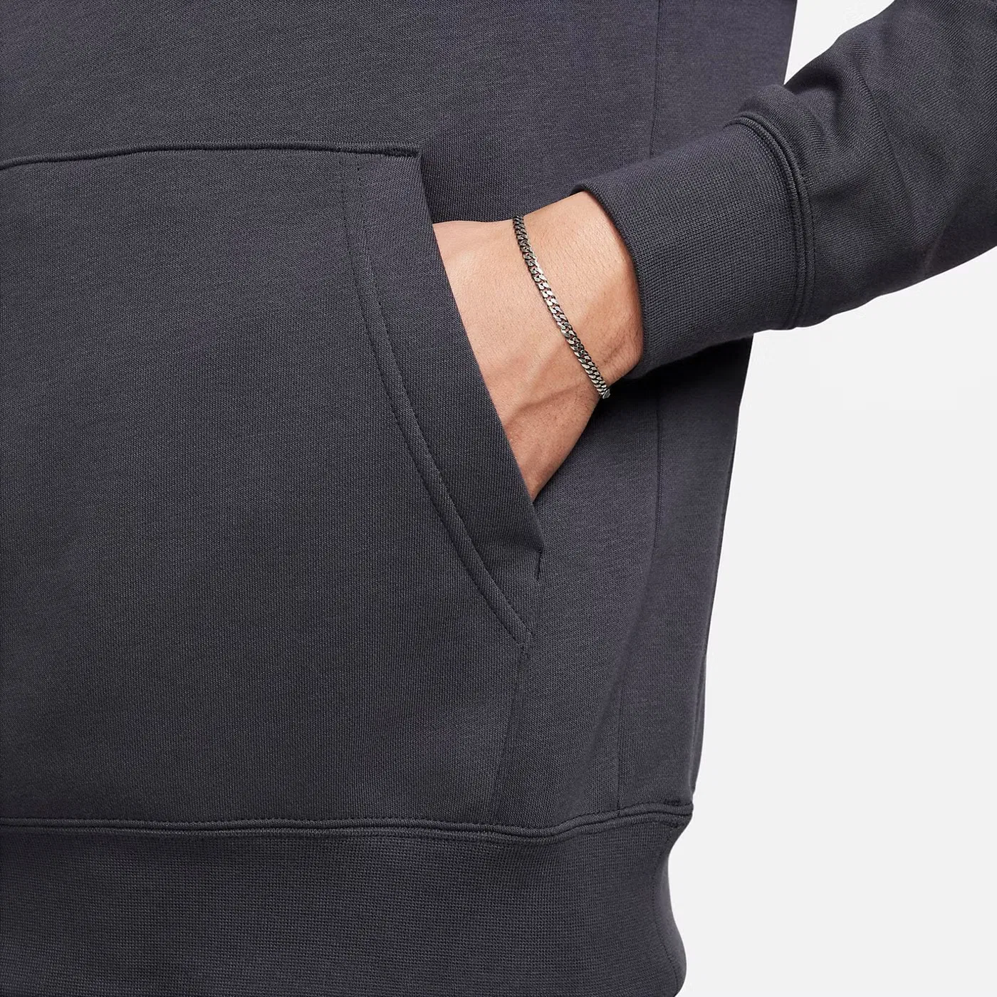 Худи с капюшоном из футера Sportswear Nike, черный — фото 4