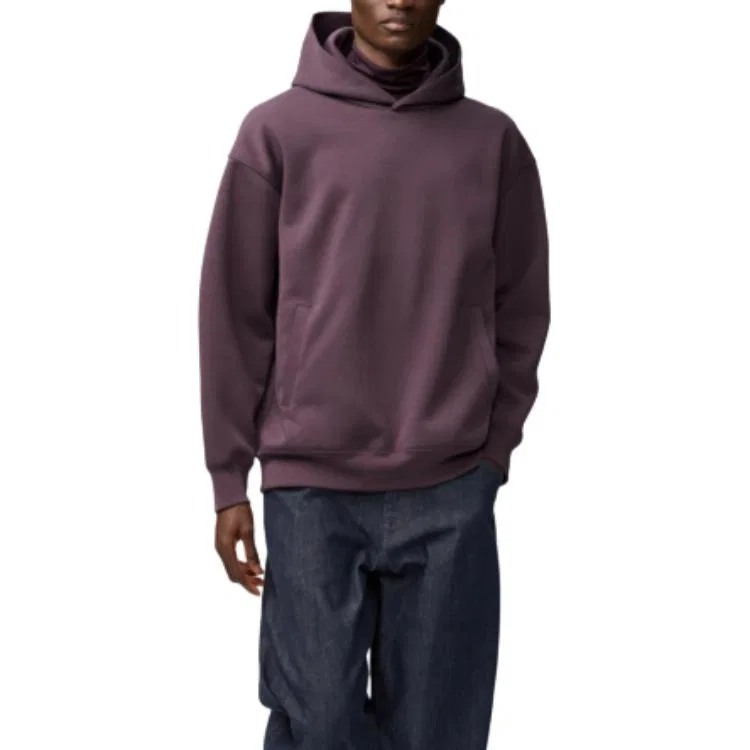 Унисекс худи с капюшоном UNIQLO, Dark Reddish Purple
