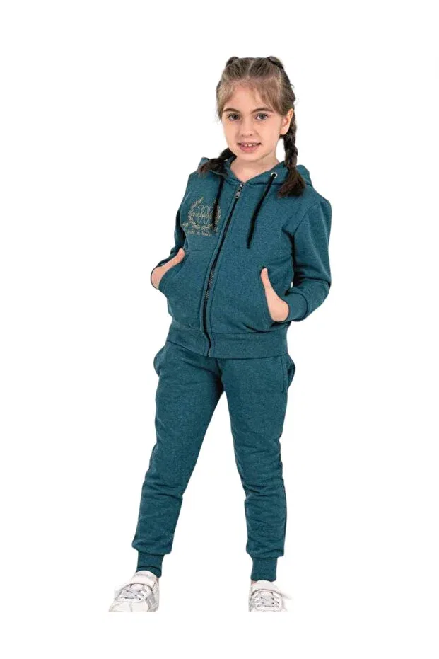 Детский комплект для девочек с вышивкой Shirly Iç Giyim, Green — фото 2