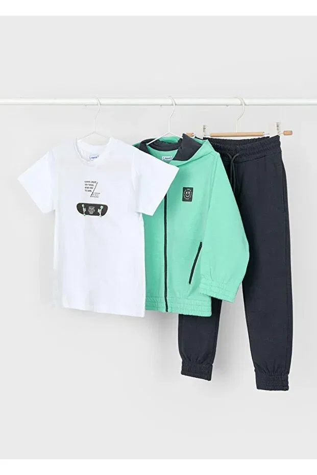Детский спортивный костюм для мальчиков с капюшоном Sportswear Mayoral, Green