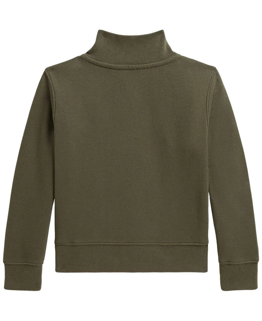 Свитшот с длинным рукавом, на молнии, с вышивкой Polo Ralph Lauren, Cruise Olive — фото 2