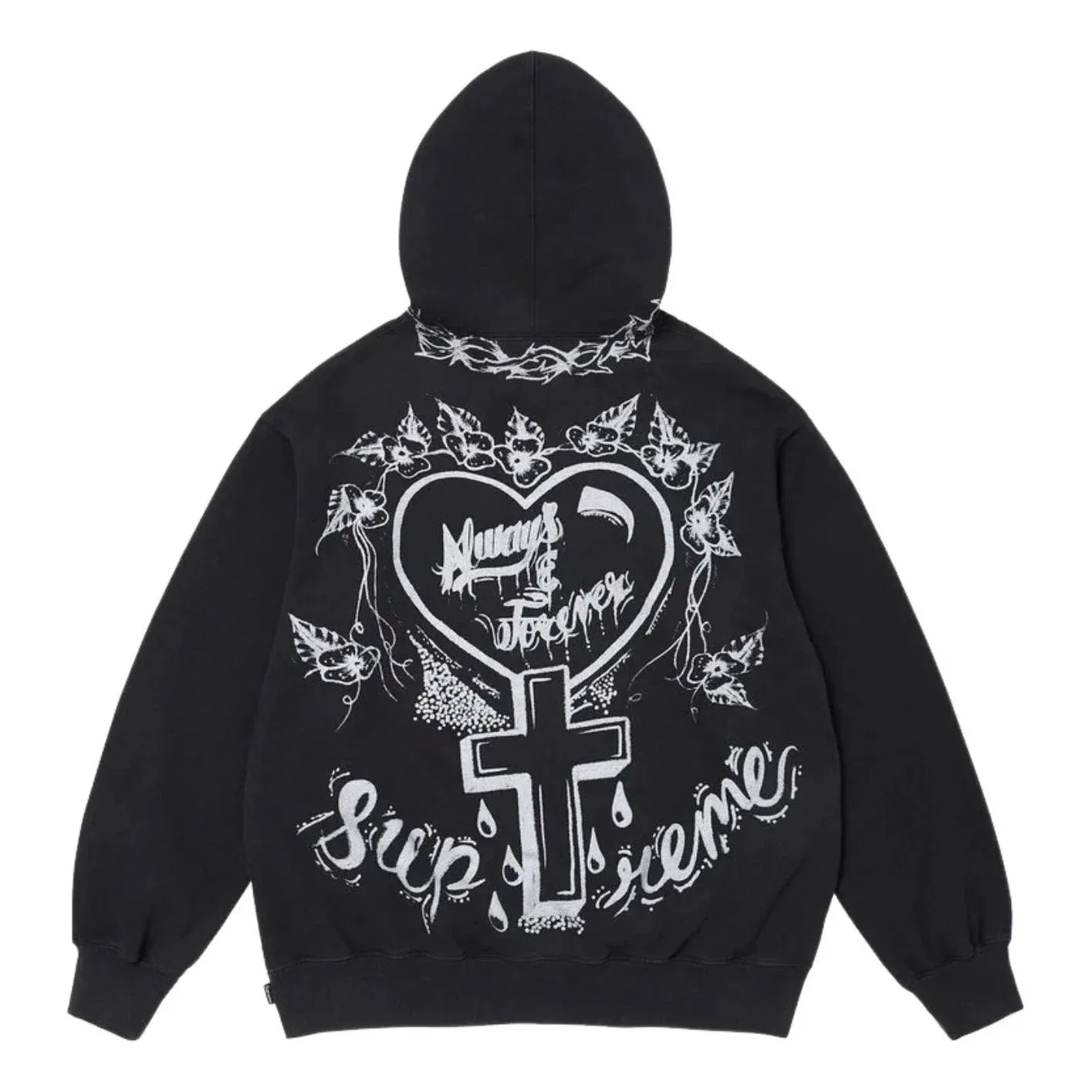 Мужское худи FW26 Forever Hooded Sweatshirt 'Black' Supreme, черный