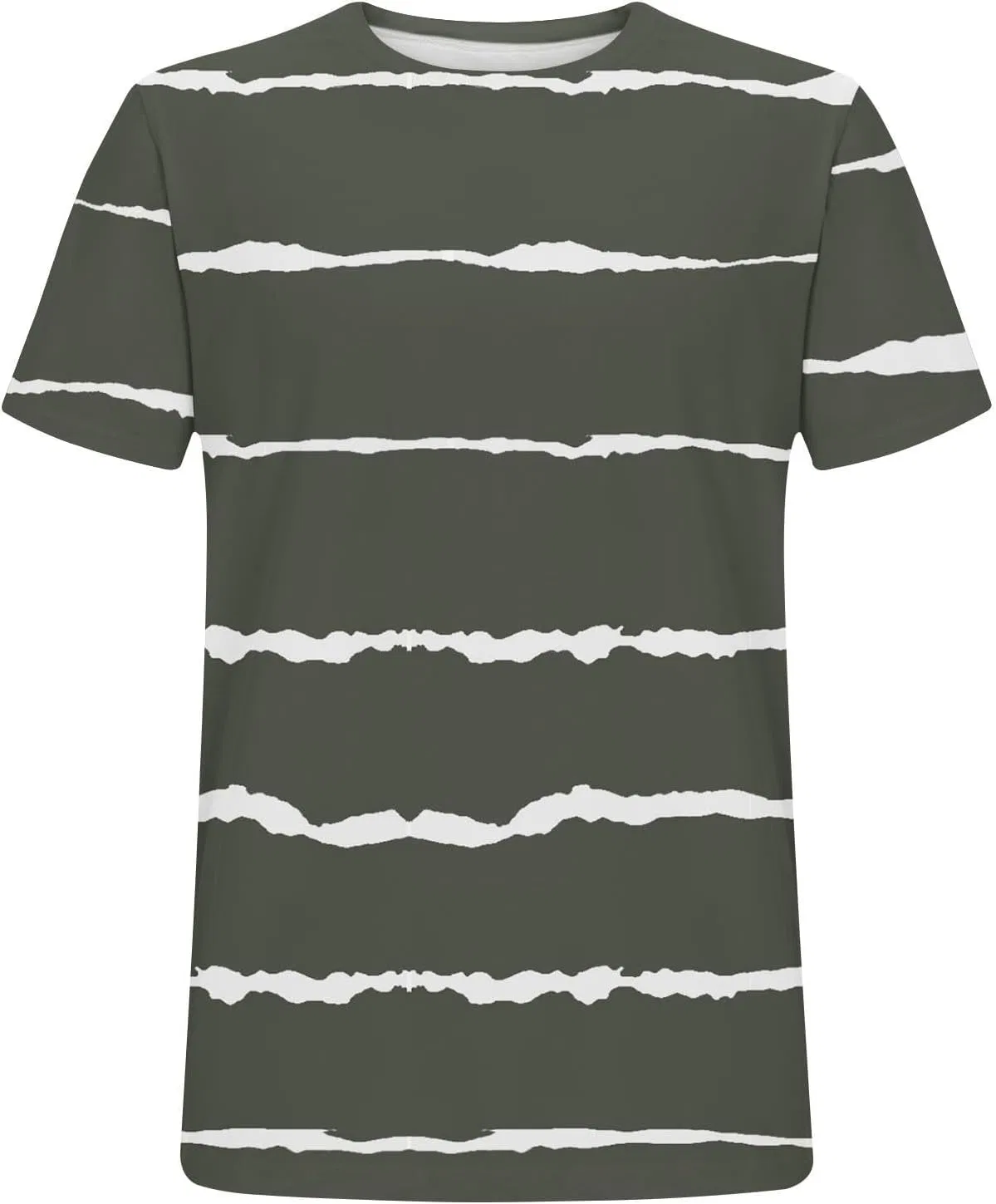 Мужская футболка с цветными блоками, Striped Cotton, Black/White — фото 3