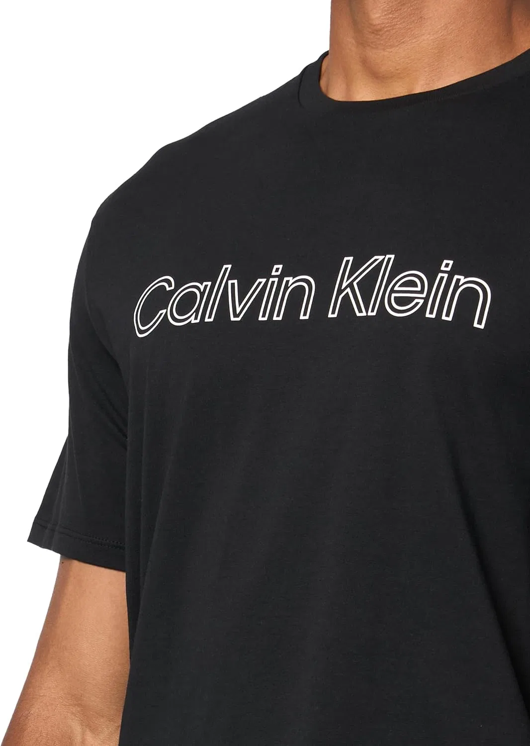 Мужская футболка с логотипом Calvin Klein Travel Logo, Black — фото 3