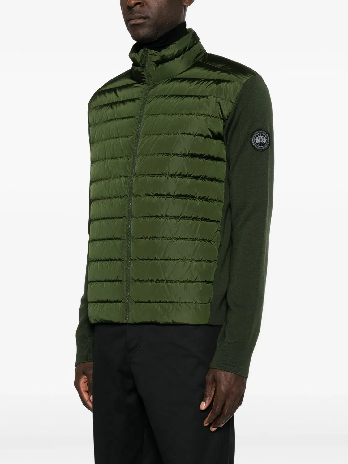 Стеганая куртка HyBridge Flavio зеленая Canada Goose, зеленый — фото 3