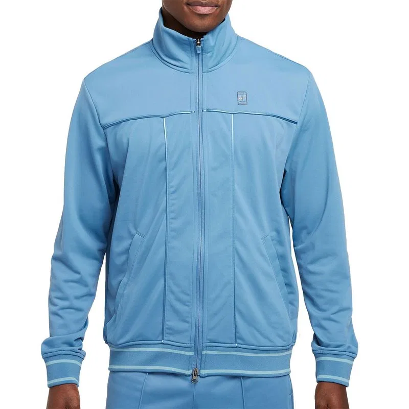 Мужская куртка Nike Court Fleece Lined Tennis Loose Fit, Aegean Storm Blue/Denim Blue Green — фото 4